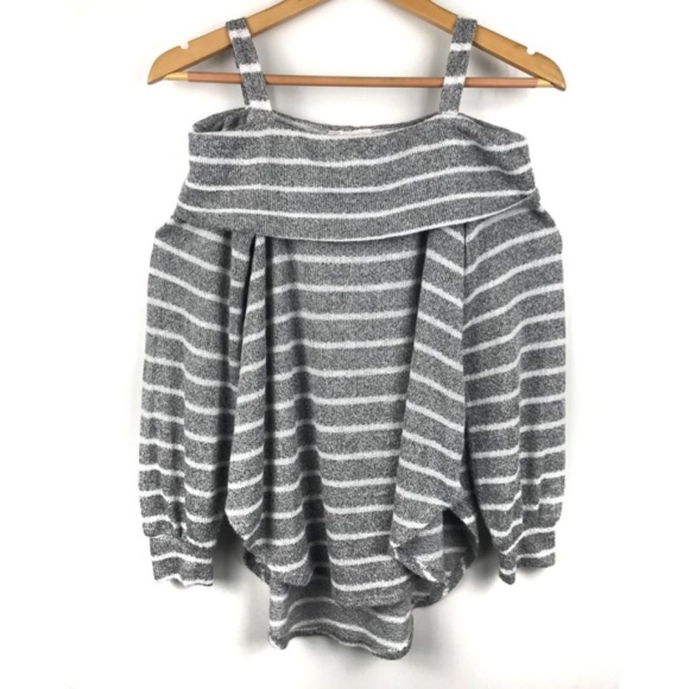 Anthropologie Lavender Fields Cold Shoulder Top